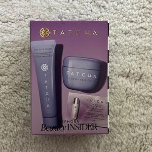 Tatcha gift pack (The rice wash, the dewy skin, liquid silk canvas,